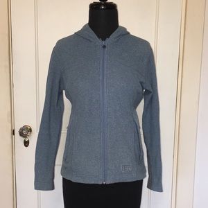 REI Blue Full Zip Fleece Hoodie, XS